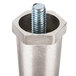 A silver metal cylinder with a bolt on the end.