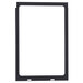 A black rectangular door gasket with white edges.