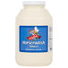 A white jug of Woeber's Horseradish Sauce with a blue label.