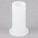 A white cylindrical plastic caster insert.
