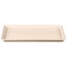 A beige rectangular MFG Tray with a white background.