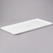 A white rectangular MFG Tray display tray on a gray background.