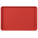 A red rectangular MFG Tray with a small handle.