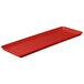 A red rectangular MFG Tray with a handle.