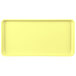 A yellow rectangular tray.