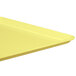 A yellow MFG Tray fiberglass display tray.