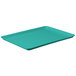 A mint green rectangular MFG Tray on a white background.