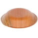 A TreeVive by EcoChoice palm leaf bowl with a brown rim on a white background.