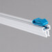 An 18" white plastic film dispenser blade with a blue plastic clip.