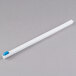 A white plastic bar with a blue handle.