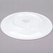 A Libbey Reflections white porcelain plate with a circular rim.
