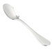 A Libbey stainless steel European teaspoon with a silver handle.