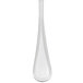 A stainless steel Libbey Calais demitasse spoon with a dotted handle.