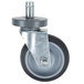 A Metro 5" swivel stem caster with a metal wheel.