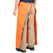 An orange Intedge bistro apron with two pockets.