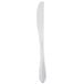 A silver Libbey Neptune bread and butter knife with a black handle on a white background.