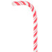A red and white striped straw.