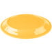 A yellow porcelain oval platter.