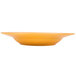 A yellow Libbey Cantina porcelain pasta bowl.