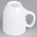 A Libbey white porcelain mug with a handle.