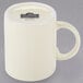A white 10 Strawberry Street porcelain mug with a C-handle.