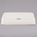 A Libbey rectangular ivory porcelain tray with a white background.