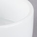 A close up of a Libbey Ultra Bright White Porcelain Monorail Bowl.