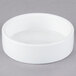 A Libbey Chef's Selection II white porcelain disk bowl with a white rim.