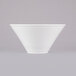 A Libbey ultra bright white porcelain Normandy bowl on a white surface.