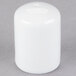 A white cylindrical object with a lid.
