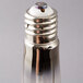 A close-up of a Satco 400 watt high pressure sodium light bulb with a clear finish.