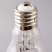 A Satco metal halide light bulb with a silver base and clear finish.
