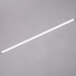 A white Satco T12 fluorescent tube on a gray background.