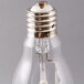 A Satco metal halide light bulb with a silver base.