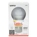 A white Satco LED light bulb in packaging.