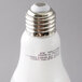 A close up of a Satco multi-directional LED light bulb with frosted glass and the words, "eco - friendly" on the packaging.