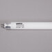 A Satco T5 series LED tube with black and white text.