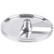 A stainless steel Hobart soft slicing plate with a metal handle.