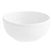 An Acopa bright white stoneware nappie bowl with rolled edges.
