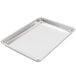A Vollrath Wear-Ever aluminum quarter size bun and sheet pan with a curled rim.