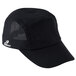 A black Headsweats 5-panel cap with mesh on the front.