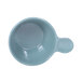A grey and blue Elite Global Solutions melamine handled bowl.