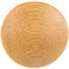 A Tablecraft bamboo round dish on a table.