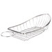 A Clipper Mill stainless steel boat basket with a condiment holder ring.