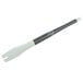 A white and black Mercer Culinary square notch silicone brush plating tool.
