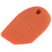 An orange silicone wedge with a 45 degree angle.