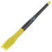 A yellow and black silicone brush with a handle.