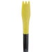 A black cylindrical Mercer Culinary silicone brush with yellow and black tips.