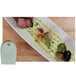 A plate with steak and vegetables on it with Mercer Culinary 5mm Square Notch Silicone Wedge Plating.