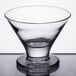 A Libbey mini martini/dessert glass with a clear glass bowl and base.